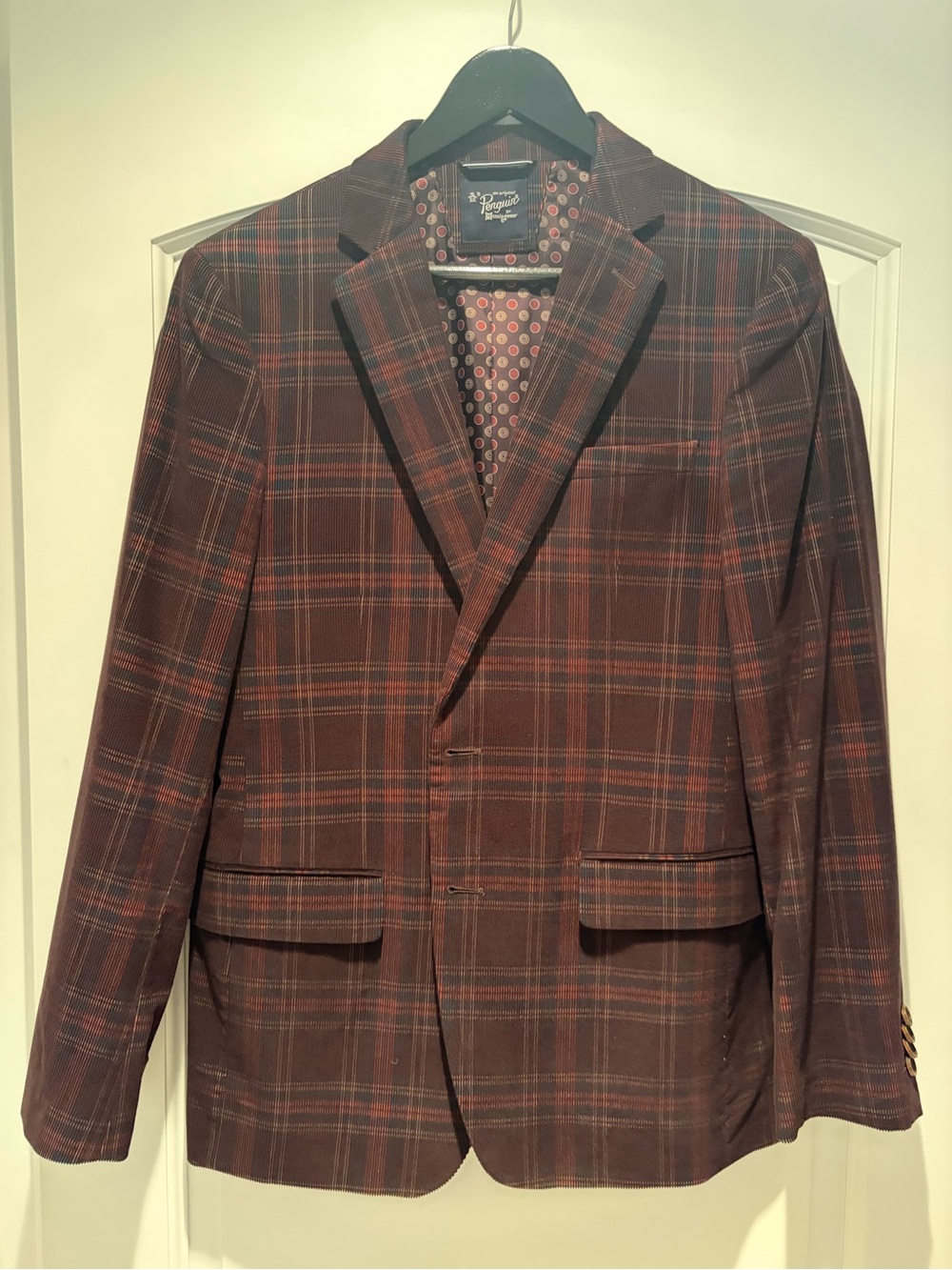 Penguin Plaid Sport Coat Blazer in Brown (Penguin by Munsingwear)